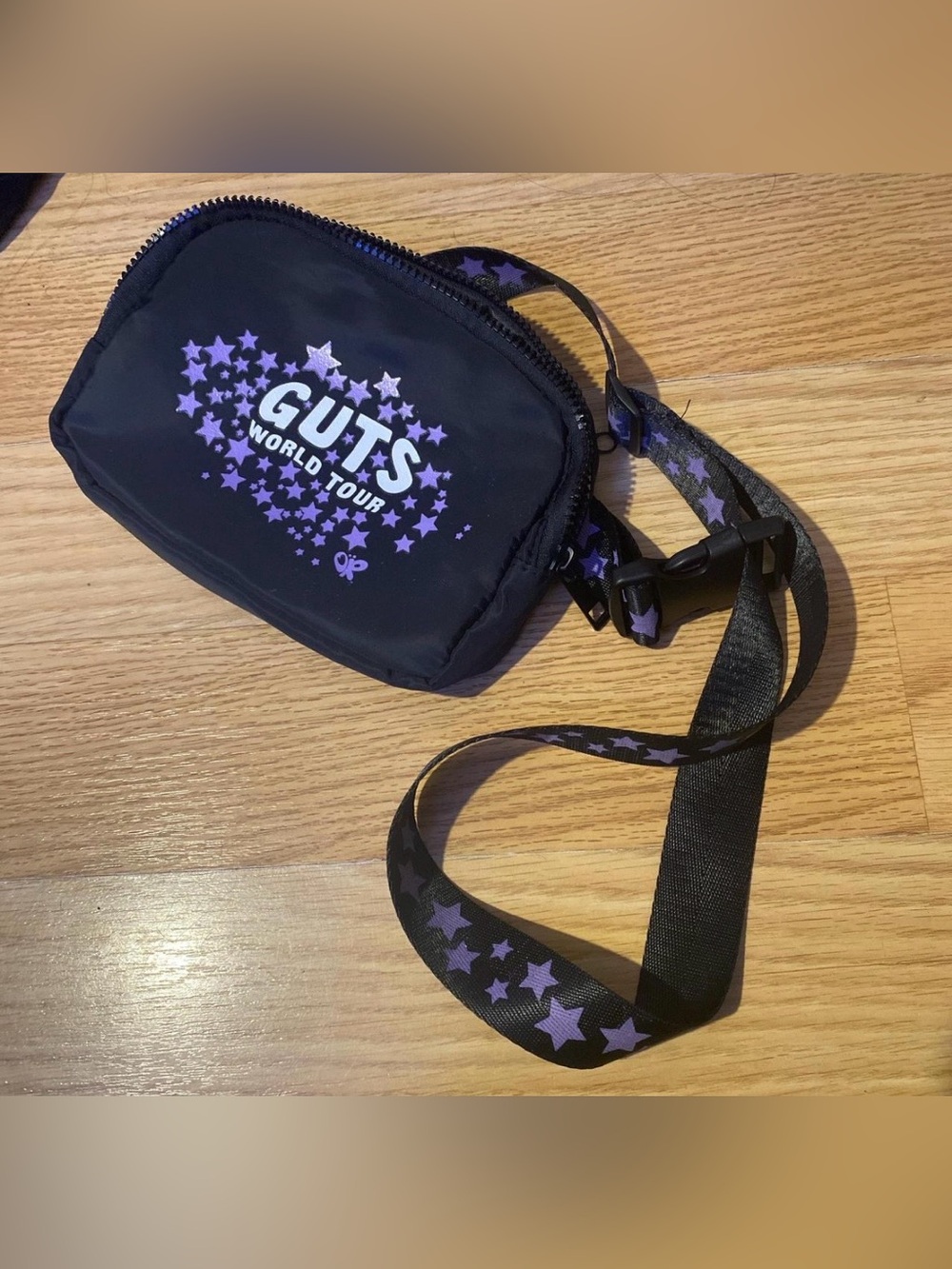 Guts World Tour Black and Purple Star Crossbody Bag